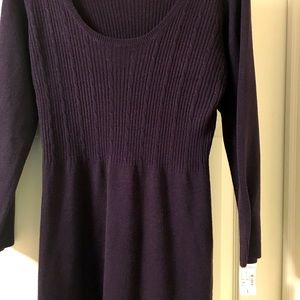 Dark Purple Sweater Dress Never Worn